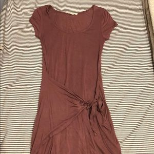 Side wrapped tight dress